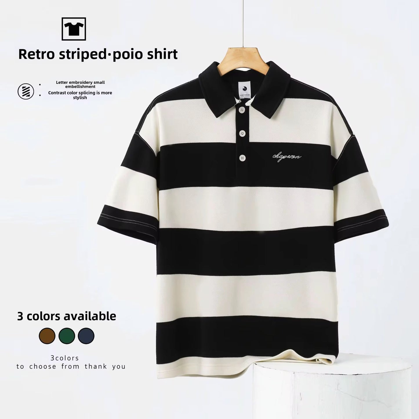 Men's Premium Cotton Polo Shirt - Embroidered Logo