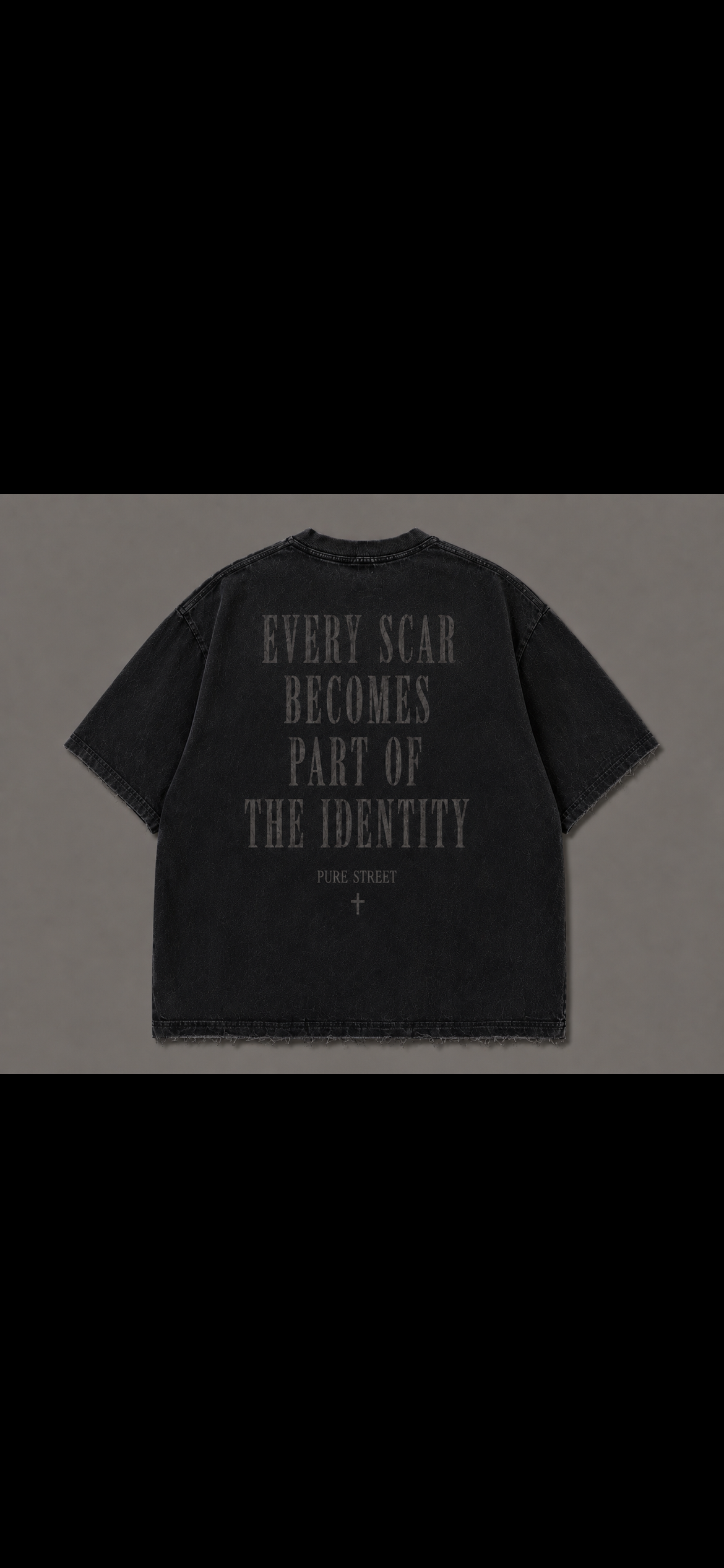 PURE STREET CHAOS Tee – Vintage Washed Black
