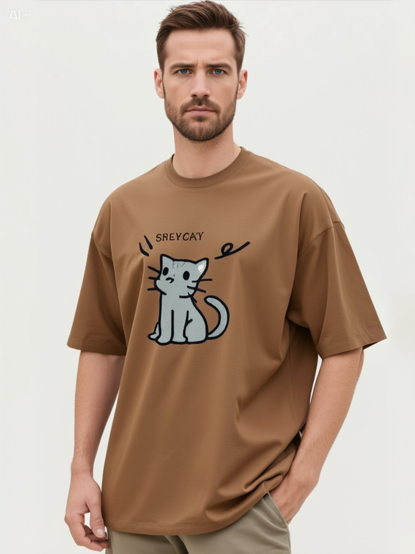 Premium Cotton Graphic Tee - Red Statement Design