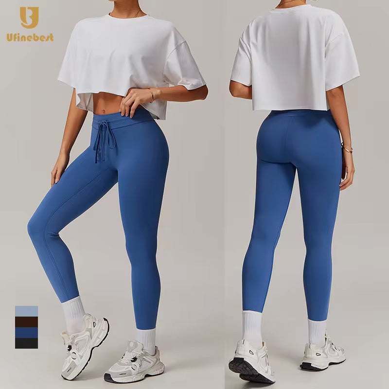 Women's Sports Crop Top - Short Sleeve Athletic Crop Top