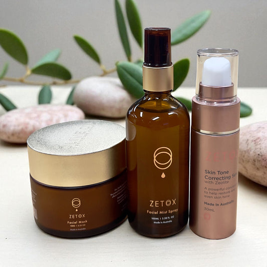 Zetox Bundle- Clay Mask with Facial Mist 100ml and Facial Serum 30ml-0