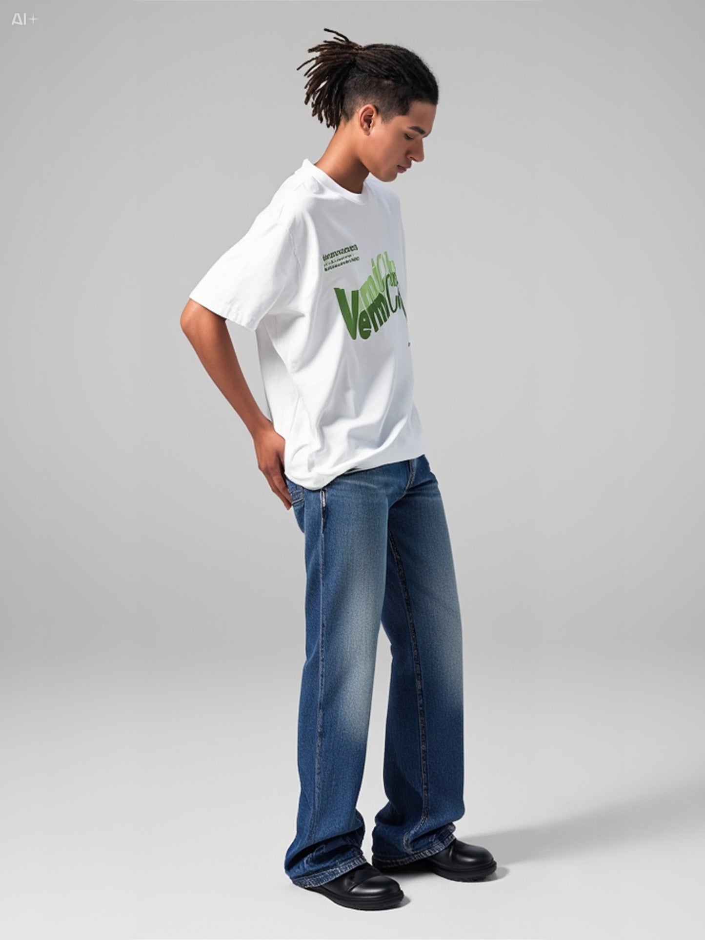 Graphic Typography T-Shirt - White