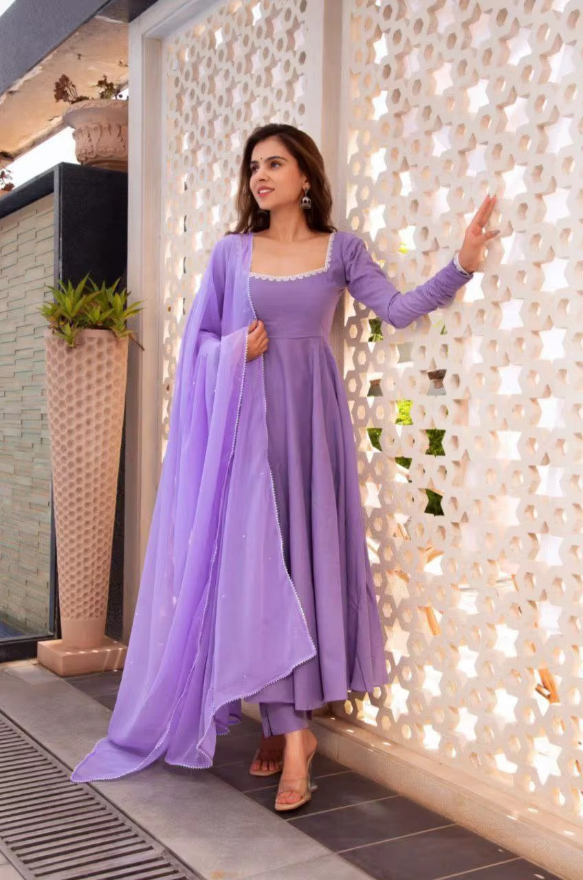 Stylish Print Summer Salwar Kameez - Sequin Multi-Work Embroidery