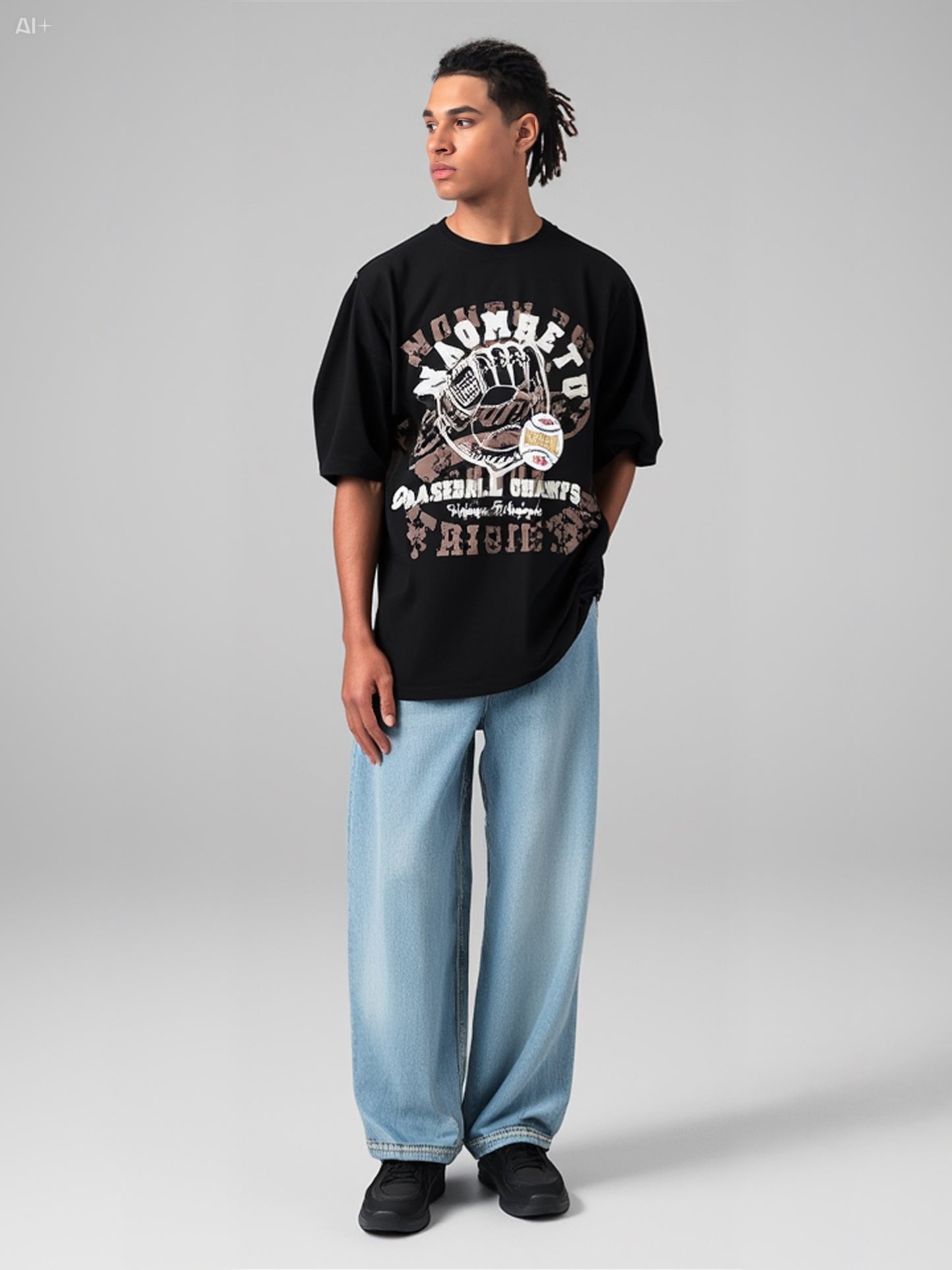 Baseball Champs Long Sleeve T-Shirt - Black