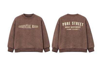 PURE STREET Essential Mass Heavyweight Crewneck