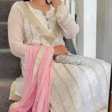 Bollywood Pakistani Winter Party Wear Salwar Kameez - Georgette Maxi