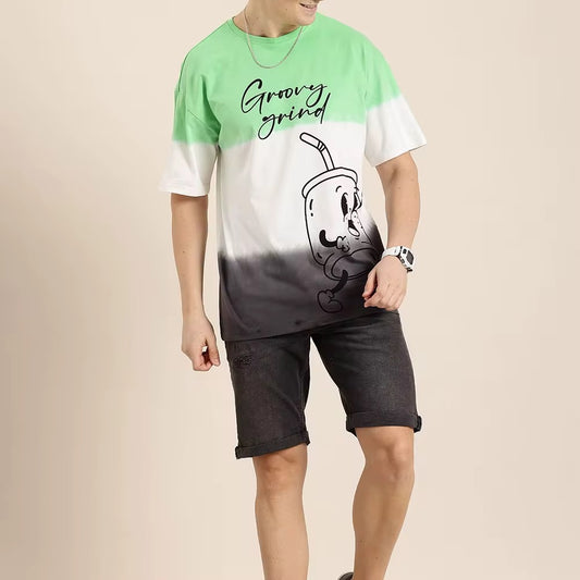 Men's Premium Letter Pattern T-Shirt - Casual Streetwear Cotton Tee