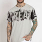 Men's Premium Worsted Cotton Letter Pattern T-Shirt - Casual Streetwear