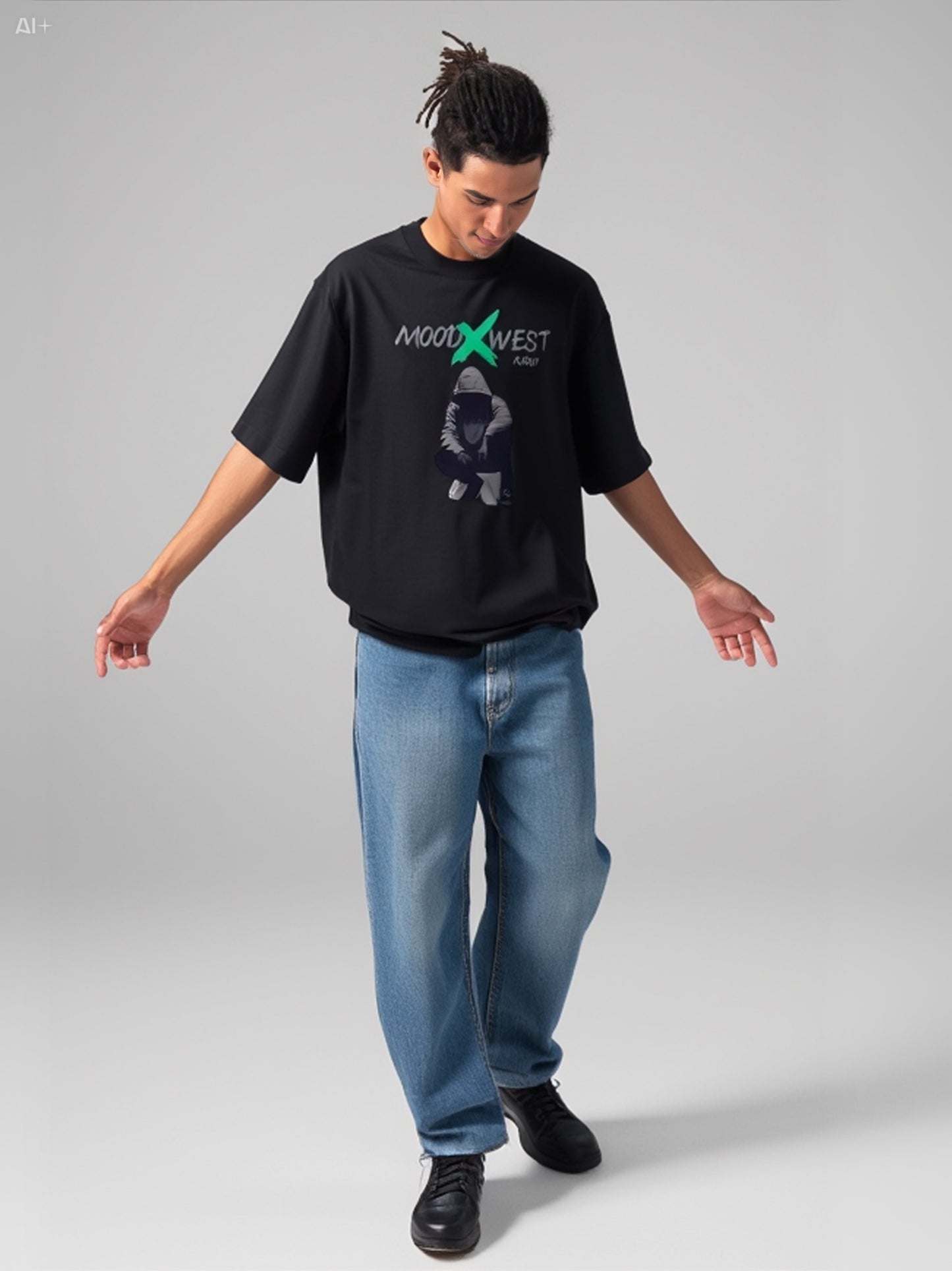 Mood West Graphic T-Shirt - Black