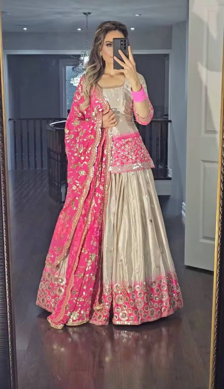 Traditional Patiyala Salwar with Heavy Embroidery - Pink
