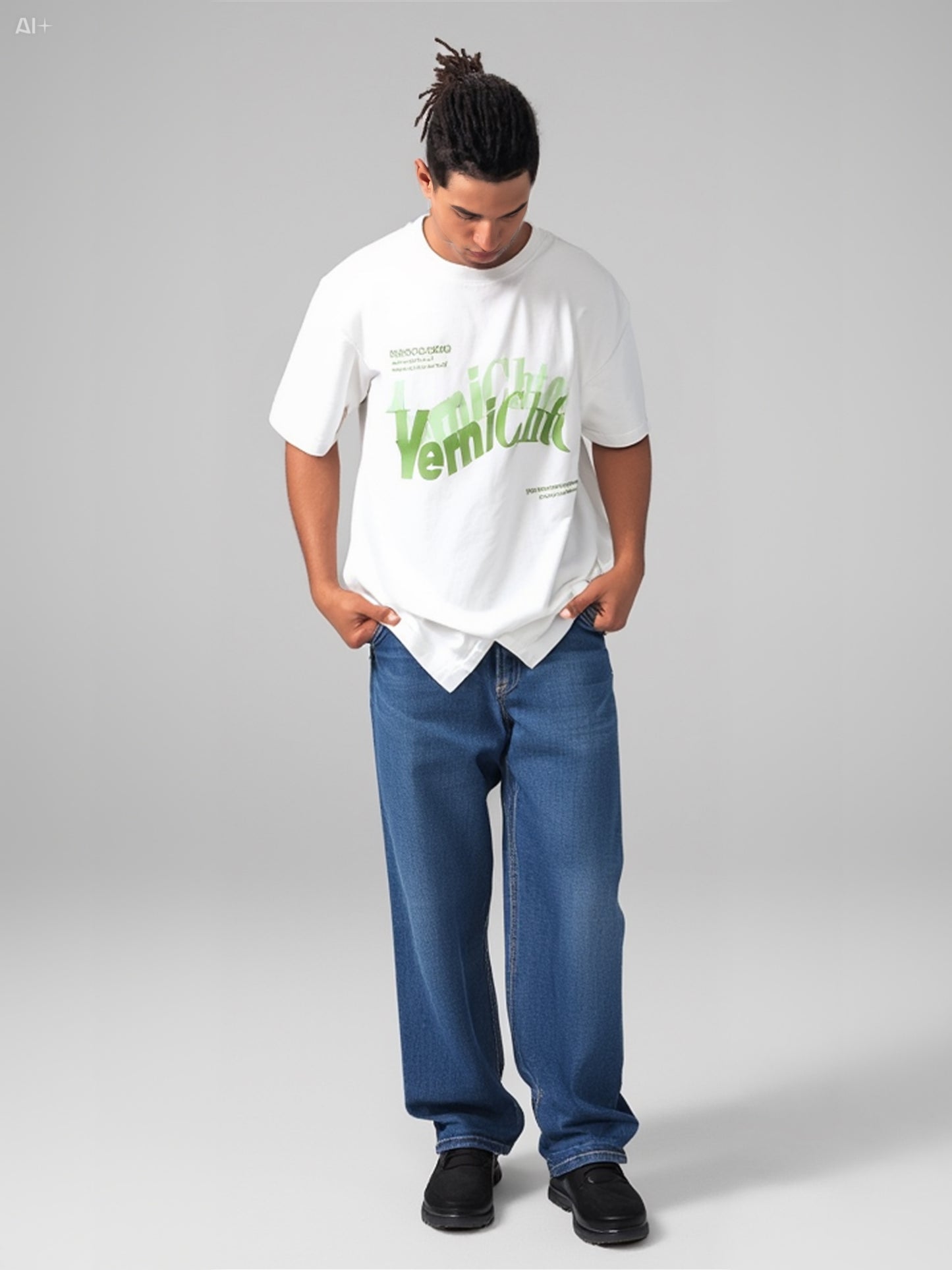 Graphic Typography T-Shirt - White