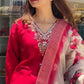 Stylish Summer Silk Salwar Kameez - Pink