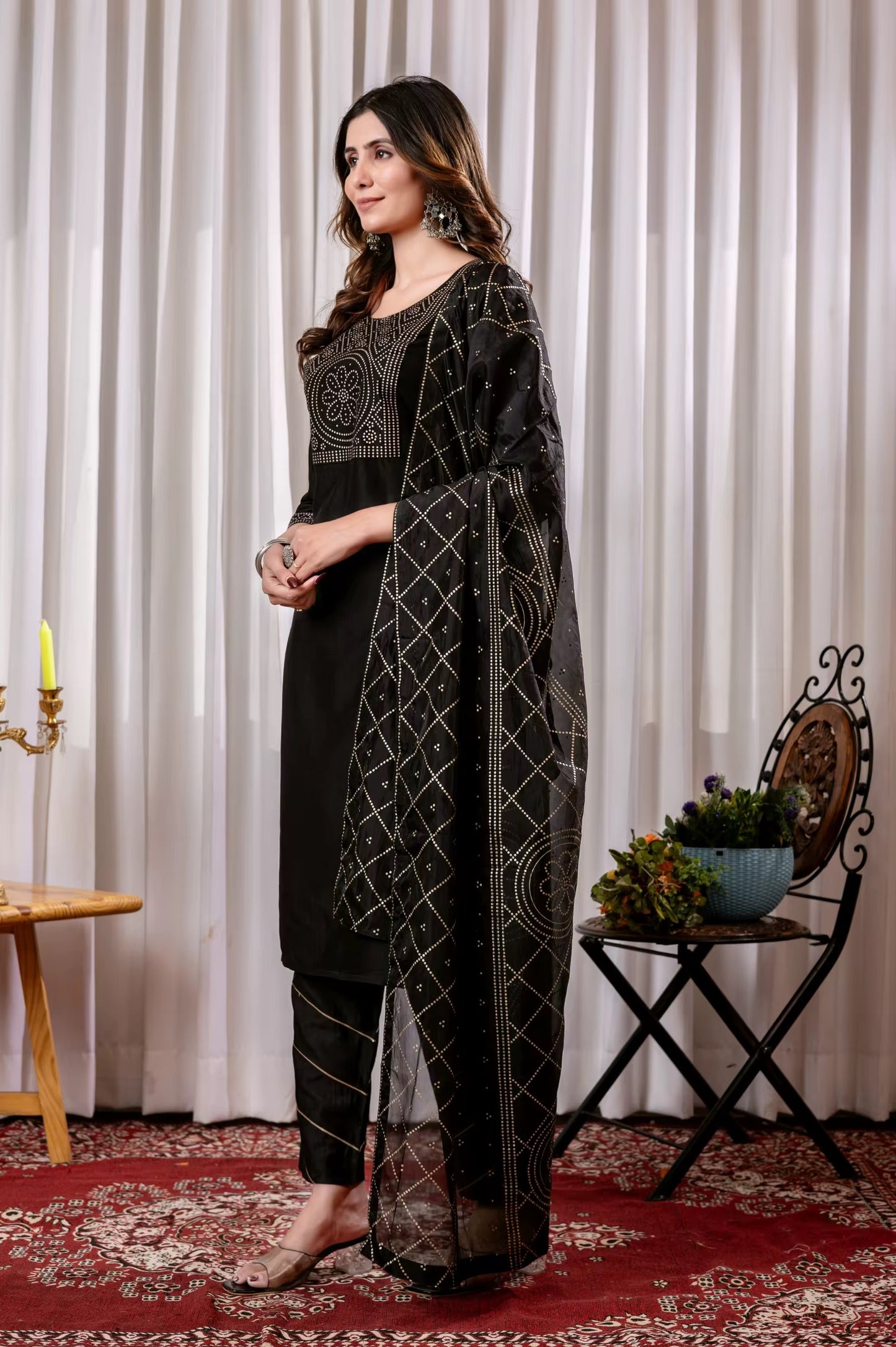 Embroidered Silk Salwar Kameez Set