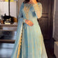 Bollywood Salwar Kameez with Heavy Embroidery - Sky Blue