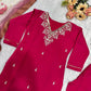 Stylish Summer Silk Salwar Kameez - Pink
