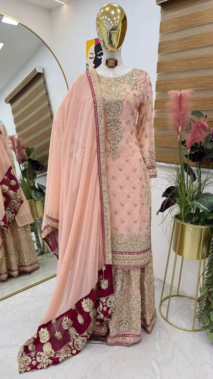 Trending Georgette Salwar Kameez - Pink