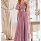 Elegant Purple Maxi Dress with Delicate Straps