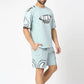 Men's Premium Cotton Terry T-Shirt & Shorts Set - Hip Hop Streetwear