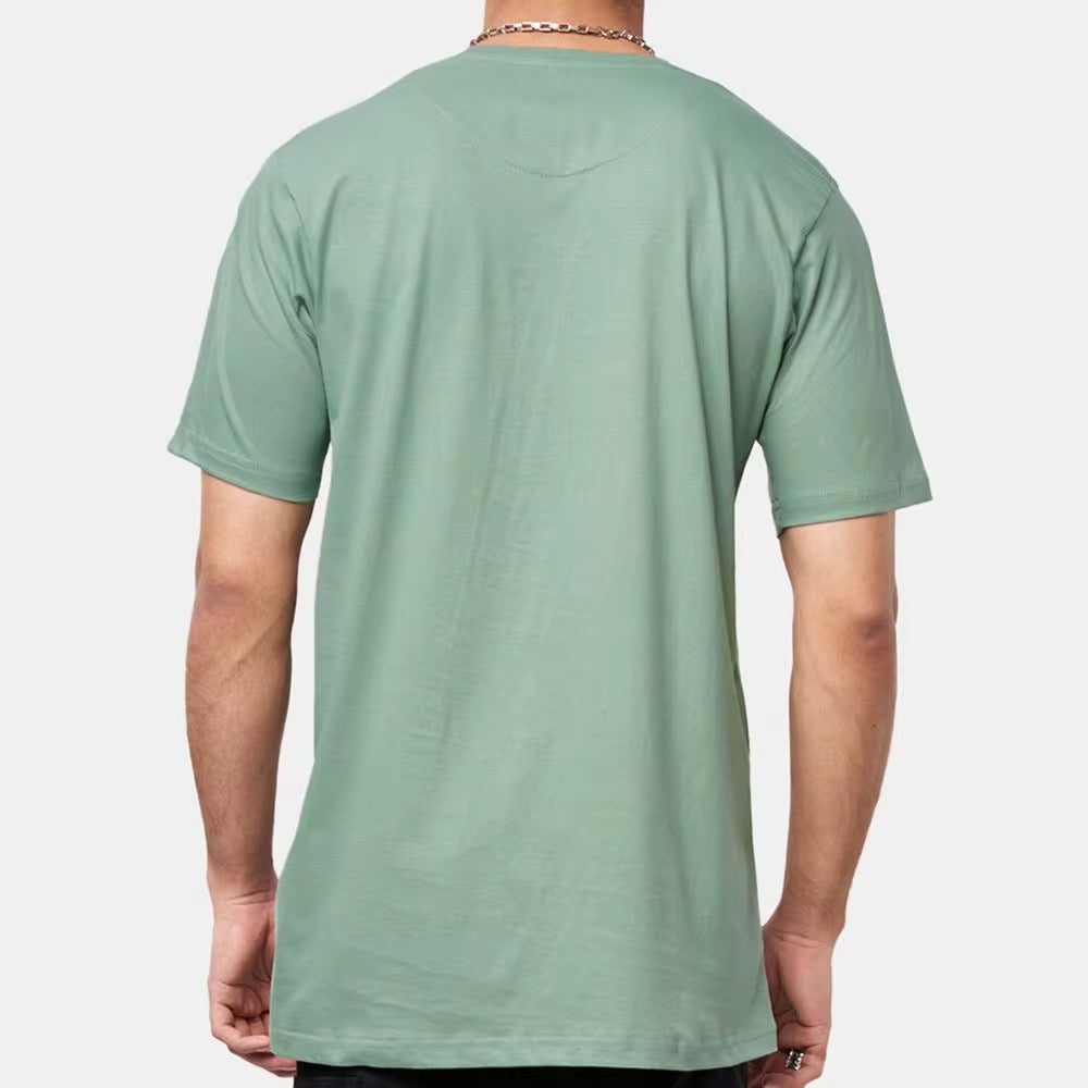 Men's Premium Cotton Bamboo Fiber T-Shirt - Eco-Friendly Casual Tee