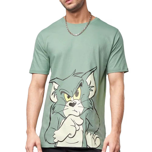 Men's Premium Cotton Bamboo Fiber T-Shirt - Eco-Friendly Casual Tee