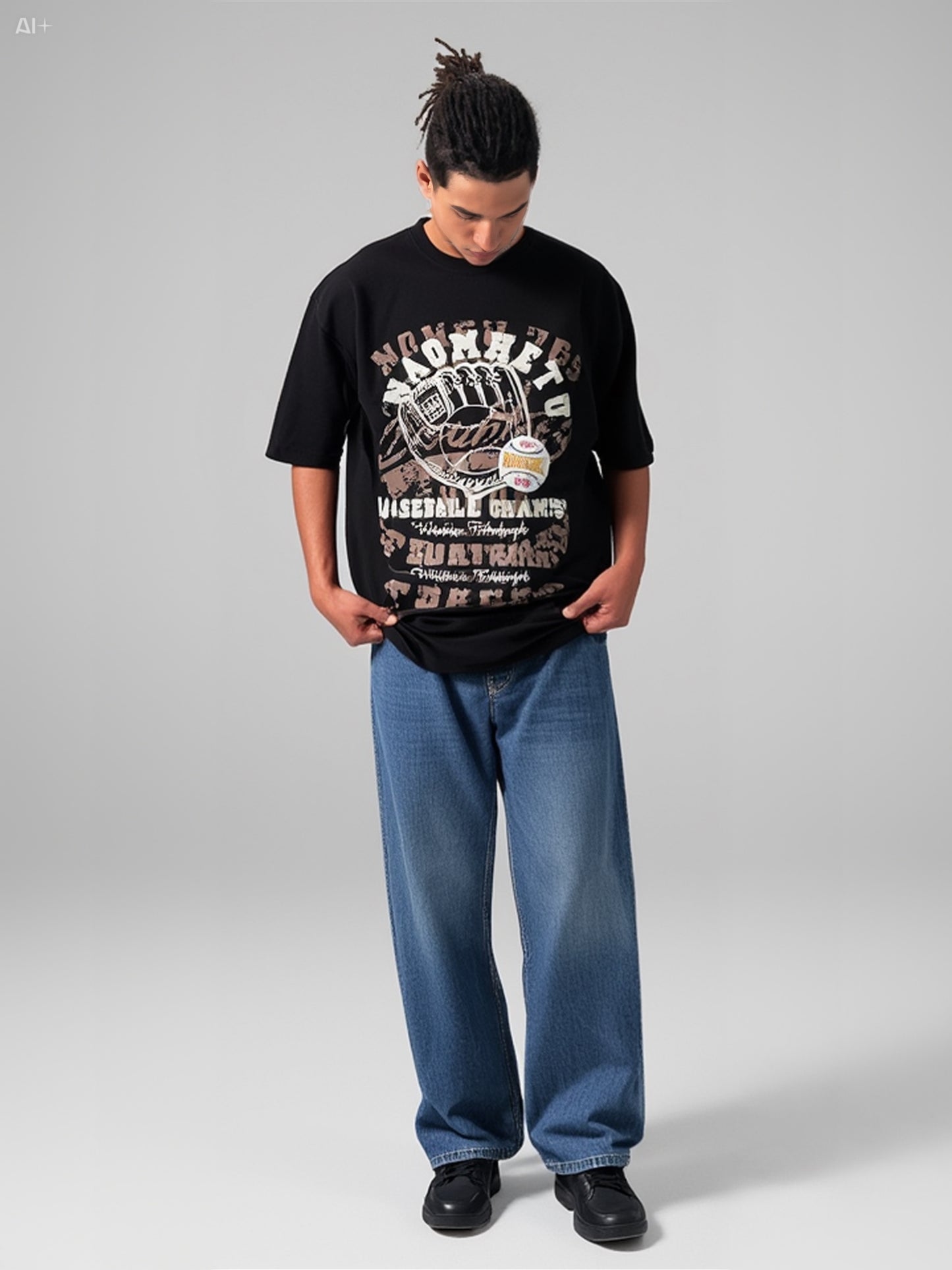 Baseball Champs Long Sleeve T-Shirt - Black