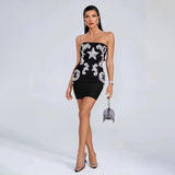 Luxury 2-Piece Bandage Set - Beaded Top & Skirt