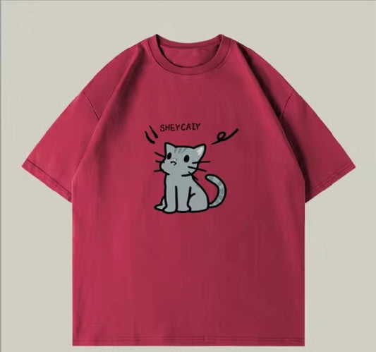 Oversized Animal Print Tee - Premium Cotton Streetwear