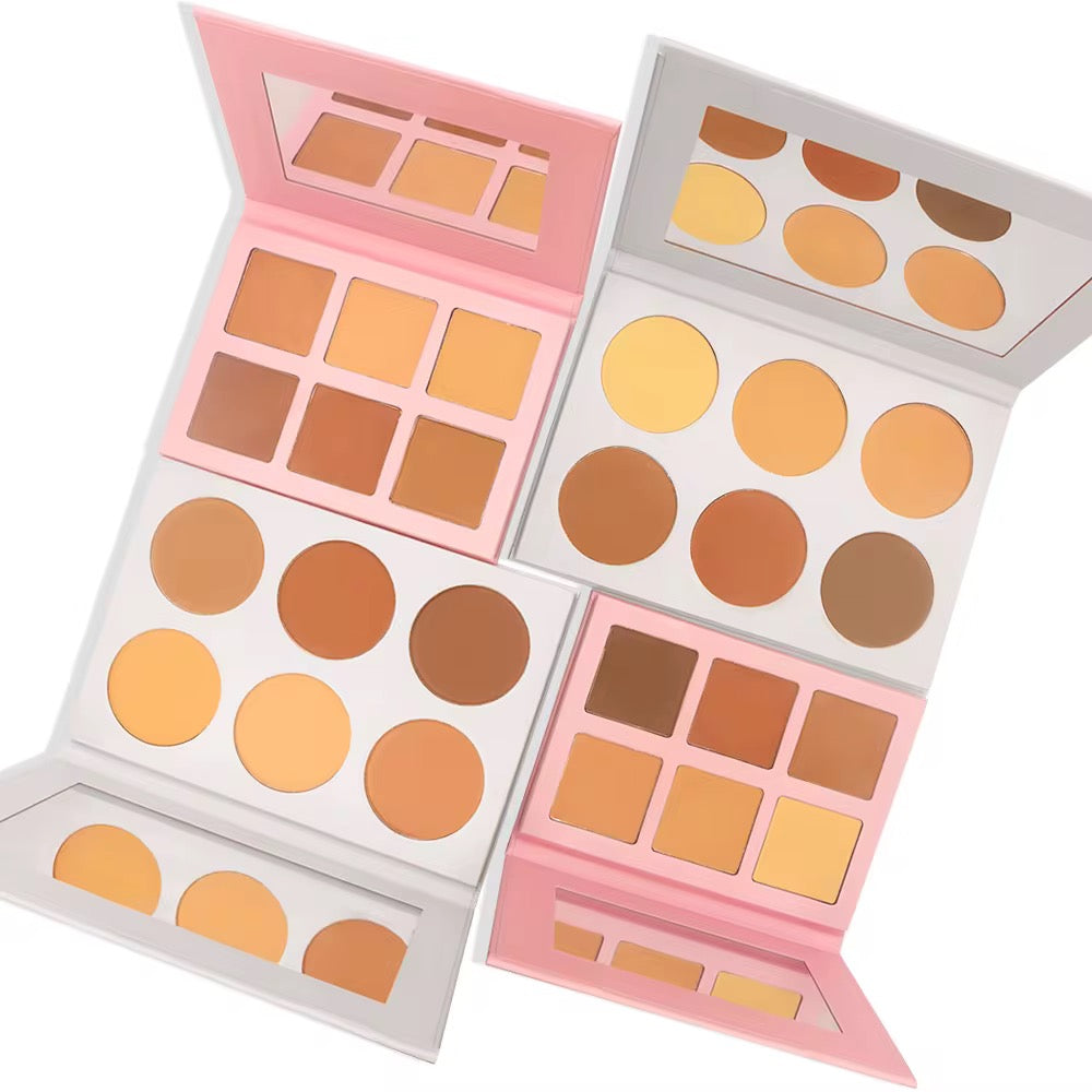 Saavi Professional Contour & Highlight Palette - Waterproof Mineral Face Makeup Multi-Color