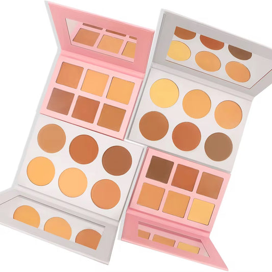 Saavi Professional Contour & Highlight Palette - Waterproof Mineral Face Makeup Multi-Color