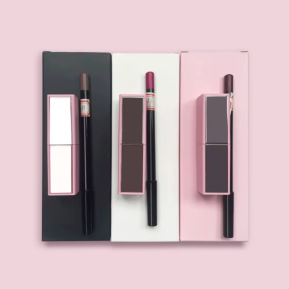 Saavi Waterproof Lipstick and Lipliner Set