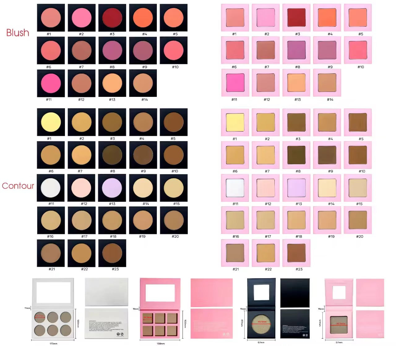 Saavi Organic Vegan Cream Blush Palette