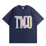 Oversized Embroidered Floral Tee - Premium Cotton Streetwear