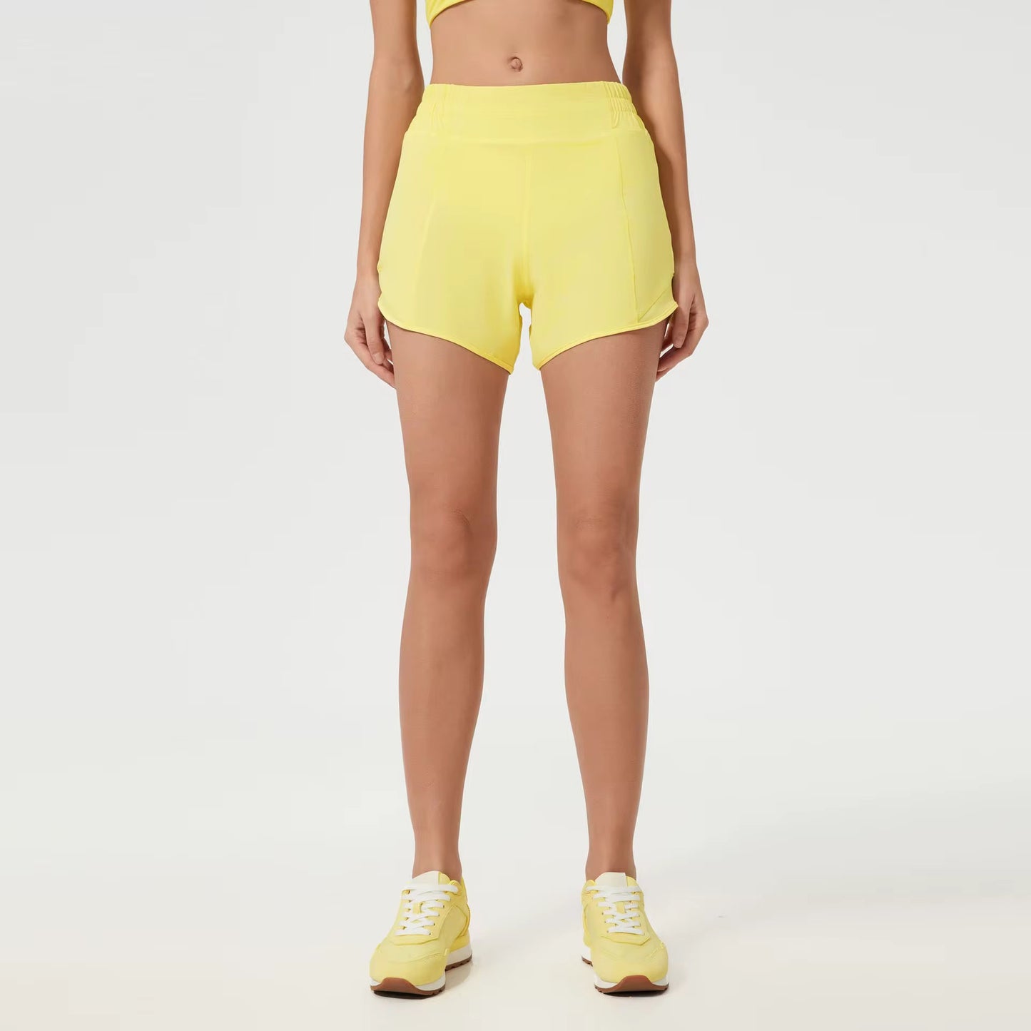 Women's Quick-Dry Running Yoga Shorts - High Waist Athletic Shorts