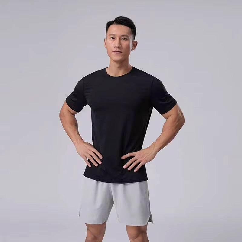Men's Athletic Performance Shirt - 4-Way Stretch Quick Dry