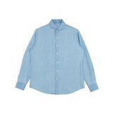 Men's Denim Casual Shirt - 100% Cotton Loose Fit