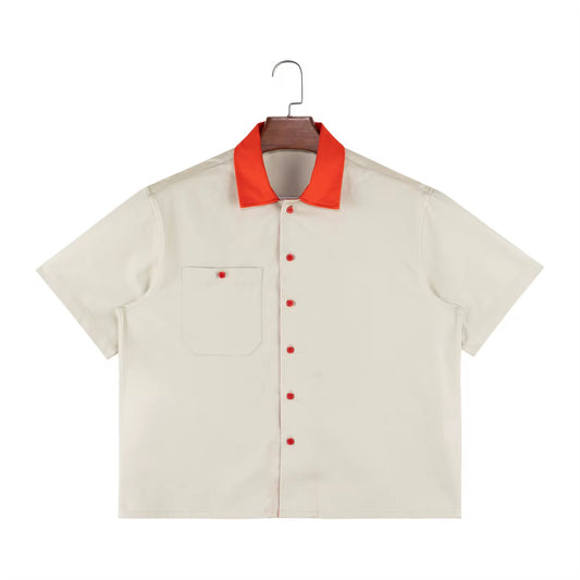 Men's Casual Short Sleeve Shirt - Breathable Cotton