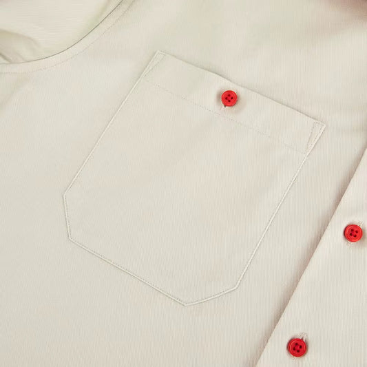 Men's Casual Short Sleeve Shirt - Breathable Cotton