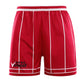 Red Stripes Simple Design Basketball Shirts And Shorts