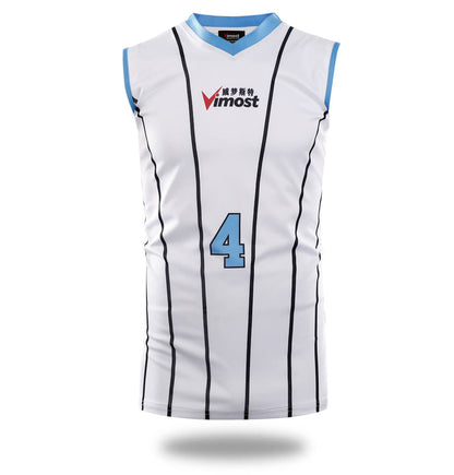 White Stripes Club Design Basketball Shirts and Shorts