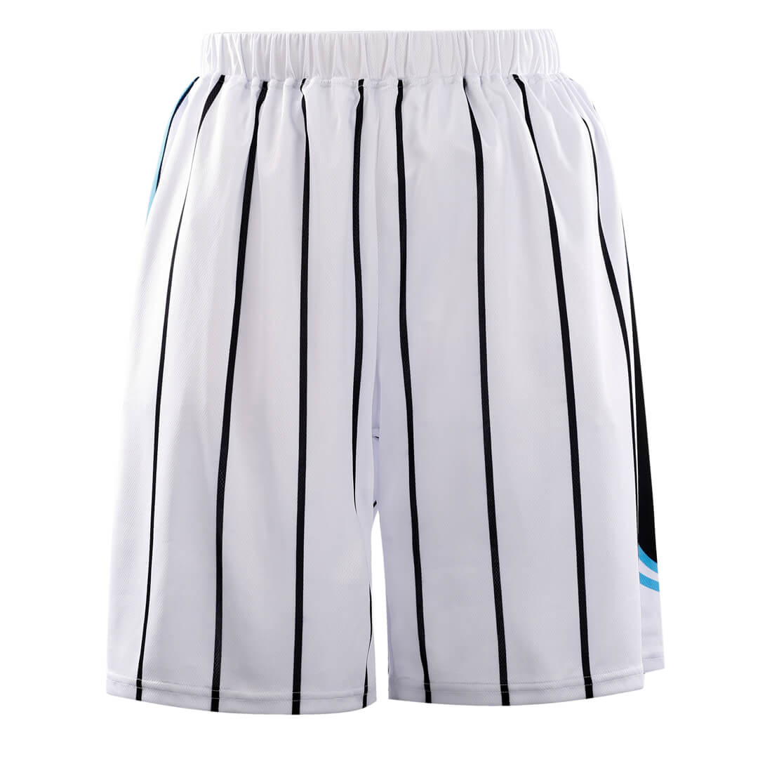 White Stripes Club Design Basketball Shirts and Shorts