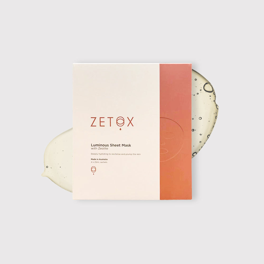 Zetox Luminous Sheet Mask 4 piece box set - Limited Stock