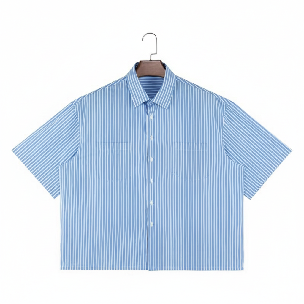 Blue striped shirt