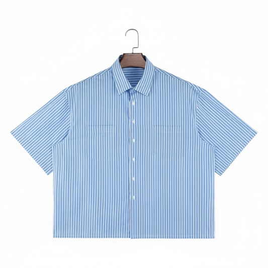 Blue striped shirt