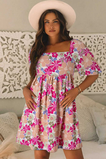 Summer Floral Babydoll Dress