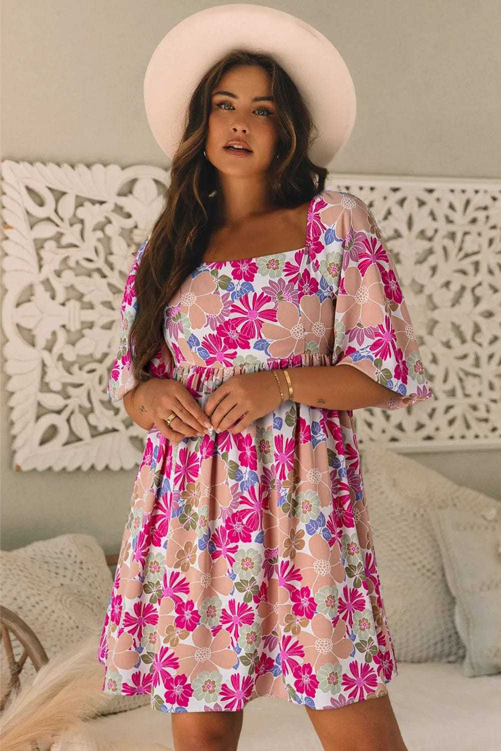 Summer Floral Babydoll Dress