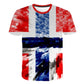 Flag Printing 3D Red maple Tshirt Men Fashion Short Sleeve Summer T-shirts Casual Canada Flag