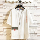 Hip Hop Funny T Shirts Men Harajuku 5XL Short Sleeve O-neck Tshirts Japanese Plus Size T shirt Male Fashion Loose Casual Tees