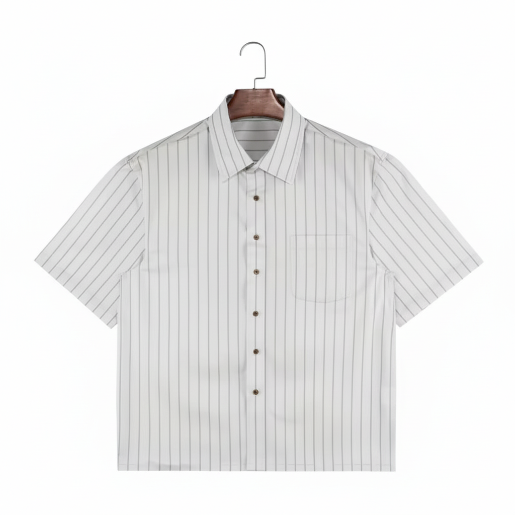 White pinstripe shirt