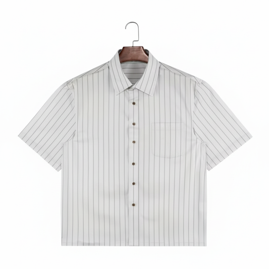 White pinstripe shirt